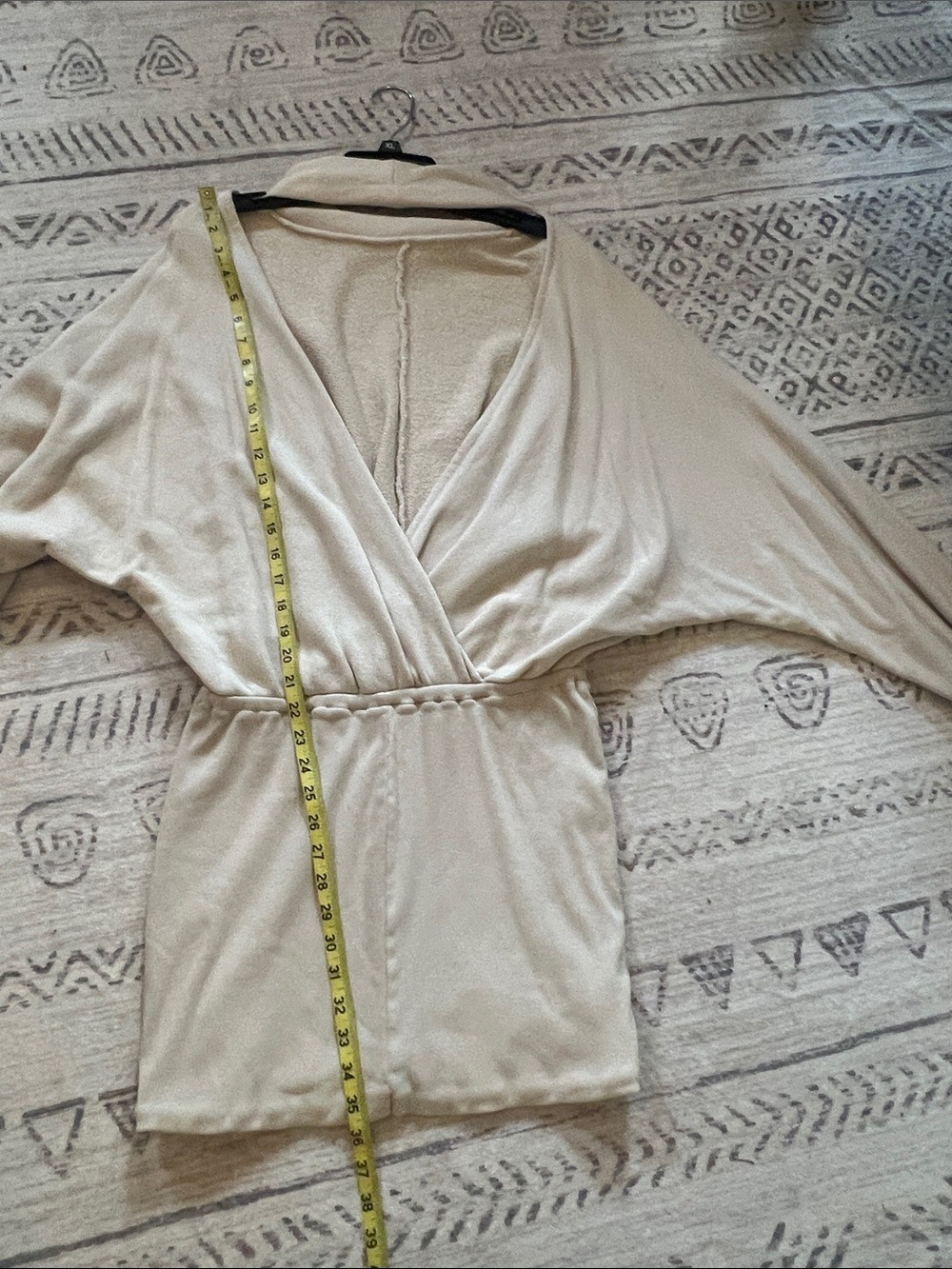 Free People Beige Cream Long Sleeve Romper Dress - Picture 5 of 7